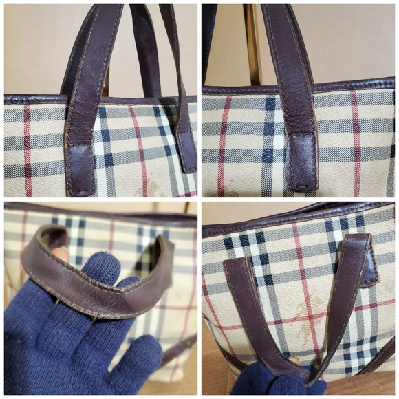 BURBERRY Haymarket Mini Tote Bag - Picture 7 of 10